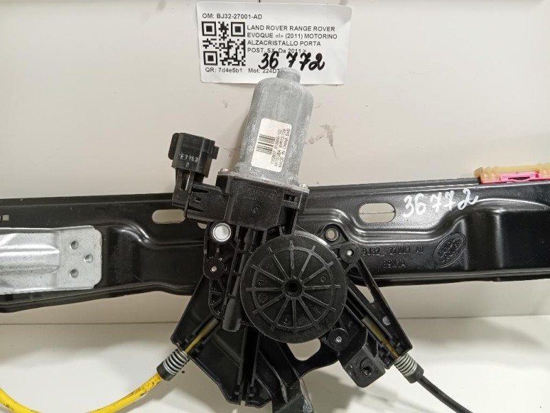 Motorino Alzacristallo Porta POST SX BJ32-27001-AD Land Rover Range Rover Evoque I 2011