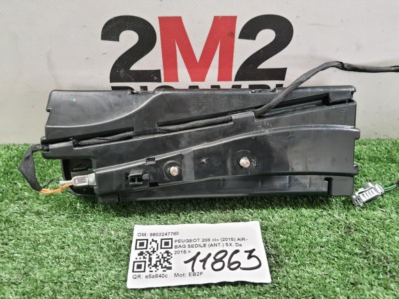 Air-bag Sedile ANT SX 9802247780 Peugeot 208 I 2015