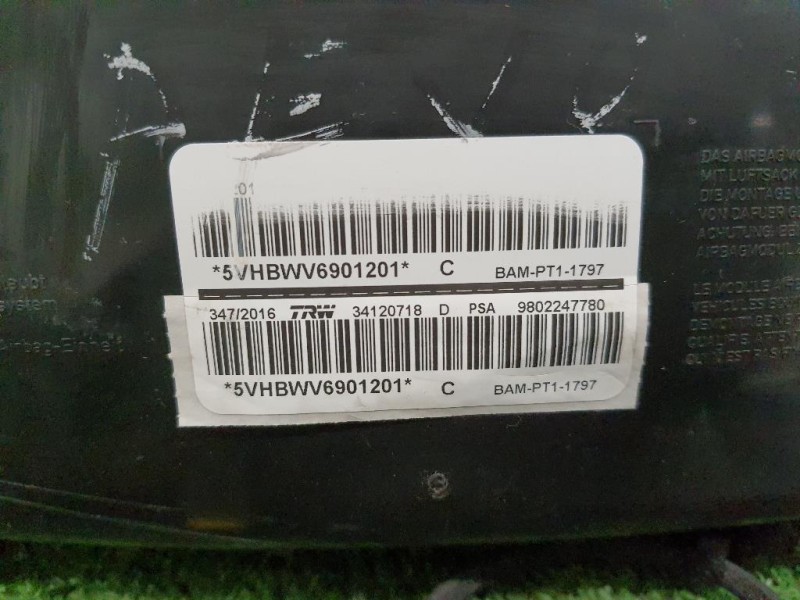 Air-bag Sedile ANT SX 9802247780 Peugeot 208 I 2015