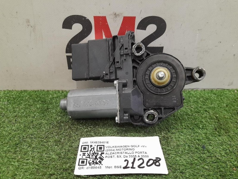 Motorino Alzacristallo Porta POST SX 1K4839401E Volkswagen GOLF V 2004