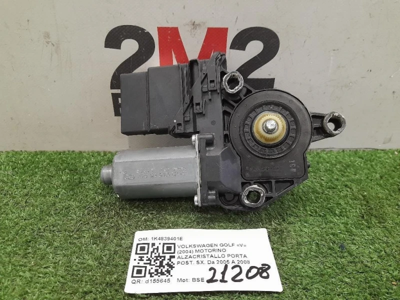 Motorino Alzacristallo Porta POST SX 1K4839401E Volkswagen GOLF V 2004