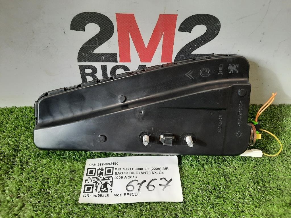 Air-bag Sedile ANT SX 9684602480 Peugeot 3008 I 2009