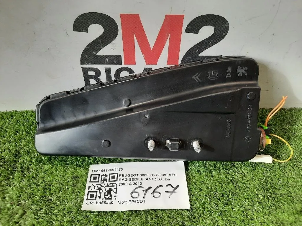 Air-bag Sedile ANT SX 9684602480 Peugeot 3008 I 2009