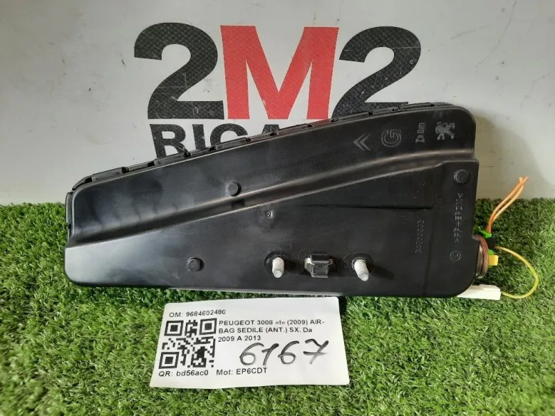 Air-bag Sedile ANT SX 9684602480 Peugeot 3008 I 2009