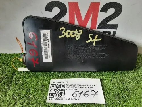 Air-bag Sedile ANT SX 9684602480 Peugeot 3008 I 2009