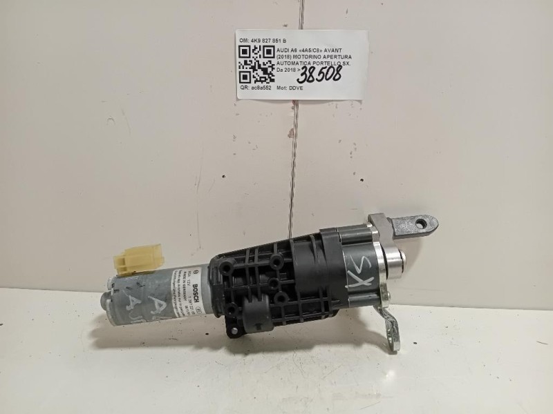 Motorino Apertura Automatica Portello SX 4K9827851B Audi A6 4a5c8 Avant 2018