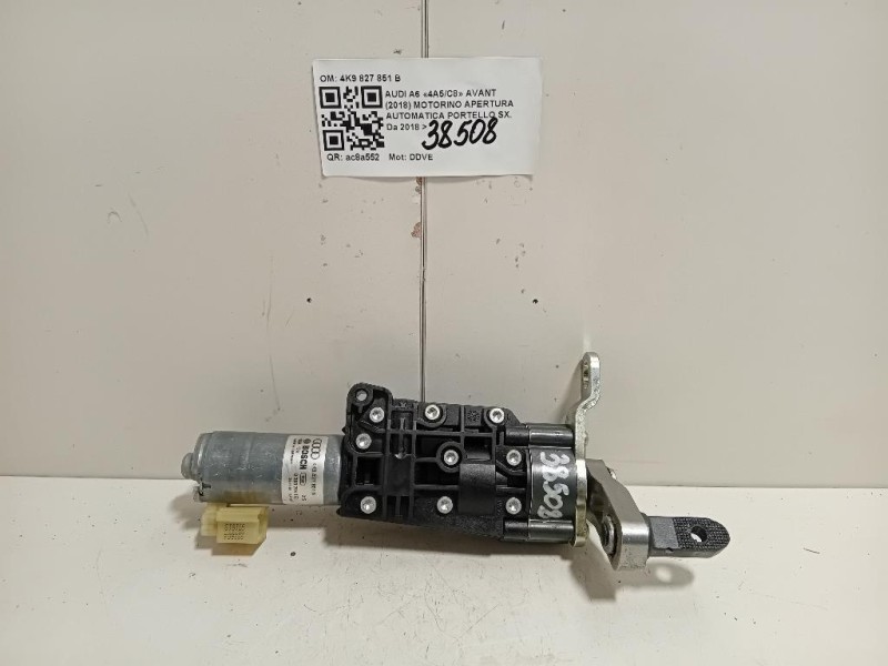 Motorino Apertura Automatica Portello SX 4K9827851B Audi A6 4a5c8 Avant 2018