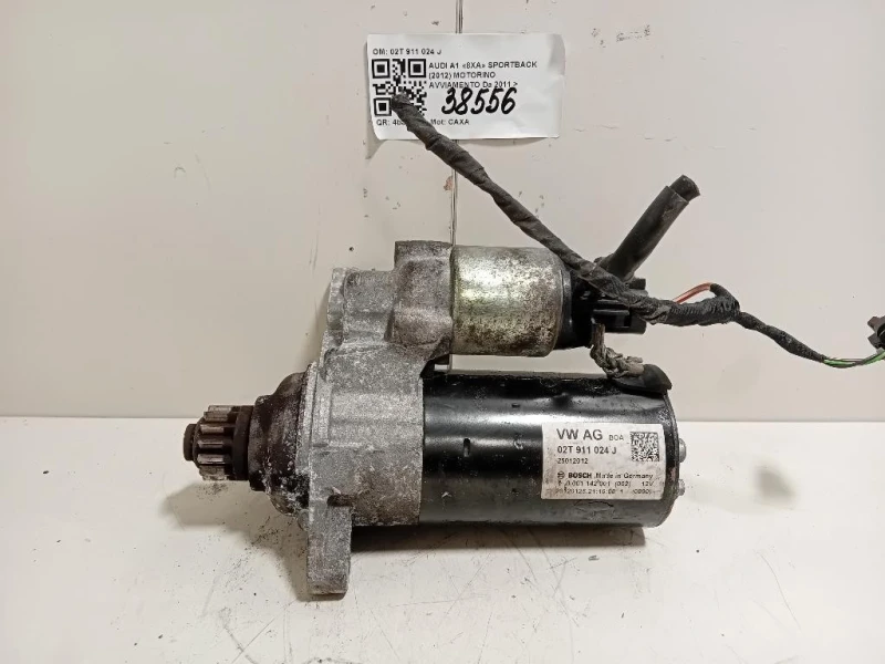 Motorino Avviamento 02T 911 024 J Audi A1 8XA Sportback 2012