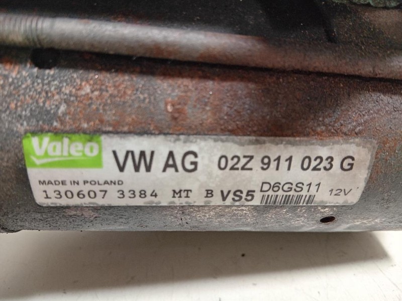 Motorino Avviamento 02Z 911 023 G Audi A3 8PA Sportback 2004