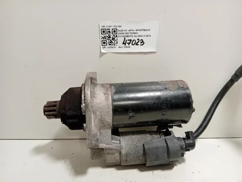 Motorino Avviamento 0 001 123 038 Audi A3 8PA Sportback 2008