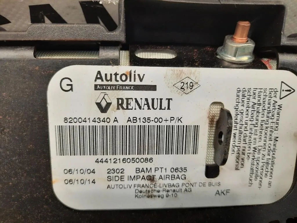 Air-bag Sedile ANT SX 8200414340A Renault Megane II CC 2003