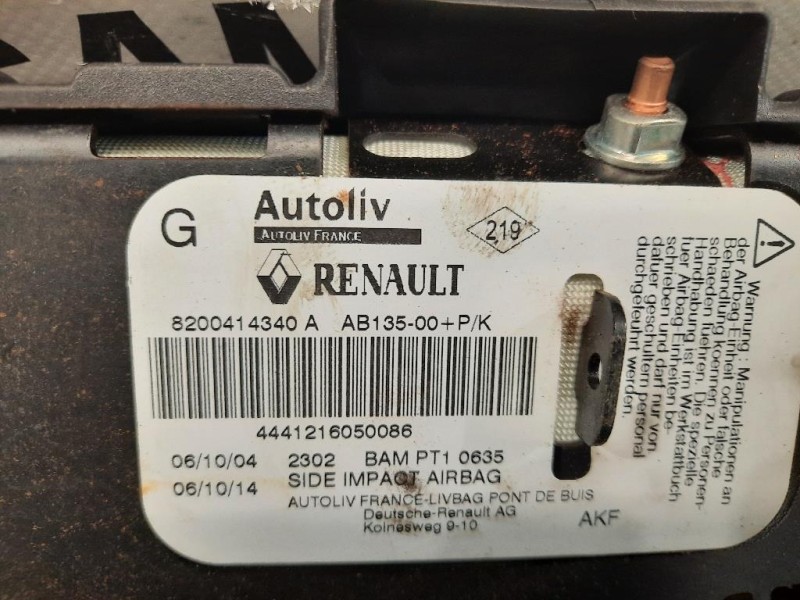 Air-bag Sedile ANT SX 8200414340A Renault Megane II CC 2003