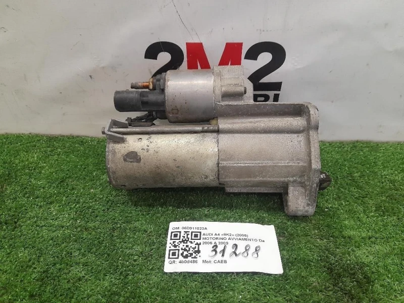Motorino Avviamento 06D911023A Audi A4 8K2 2008