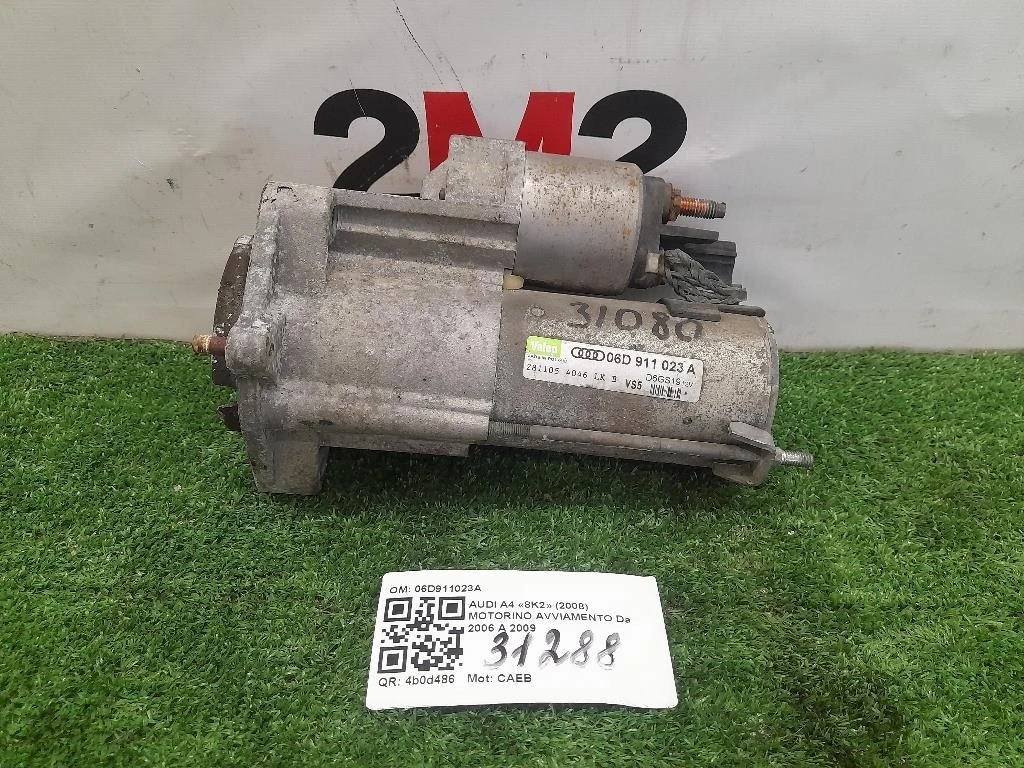 Motorino Avviamento 06D911023A Audi A4 8K2 2008