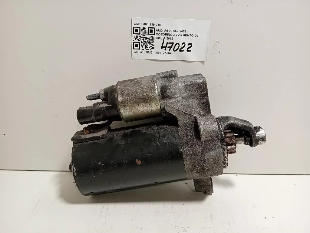 Motorino Avviamento 0 001 139 019 Audi A5 8T3 2008