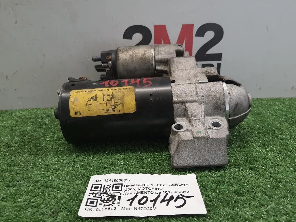 Motorino Avviamento 12418506657 Bmw Serie 1 E87 Berlina 2005
