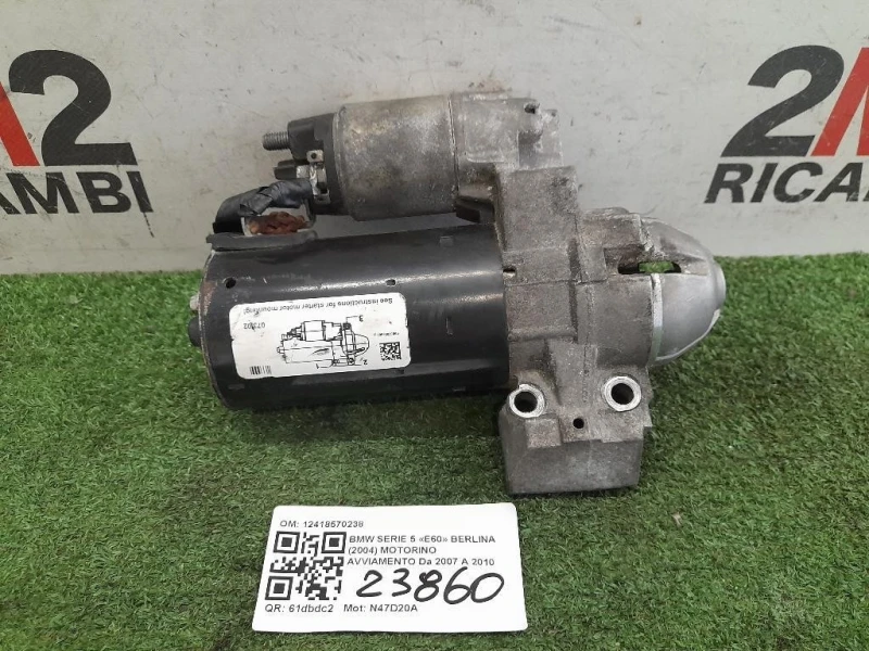 Motorino Avviamento 12418570238 Bmw Serie 5 E60 Berlina 2004