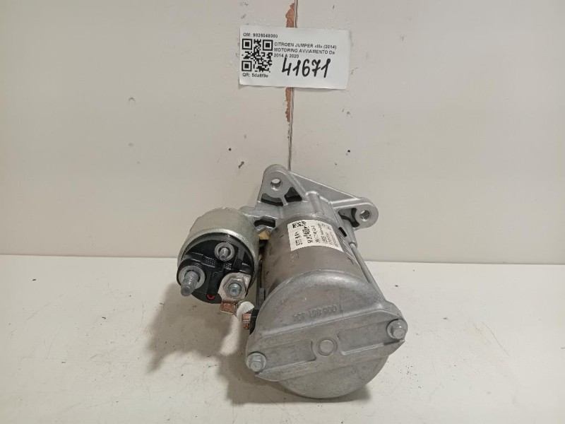 Motorino Avviamento 9826048080 Citroen Jumper III 2014