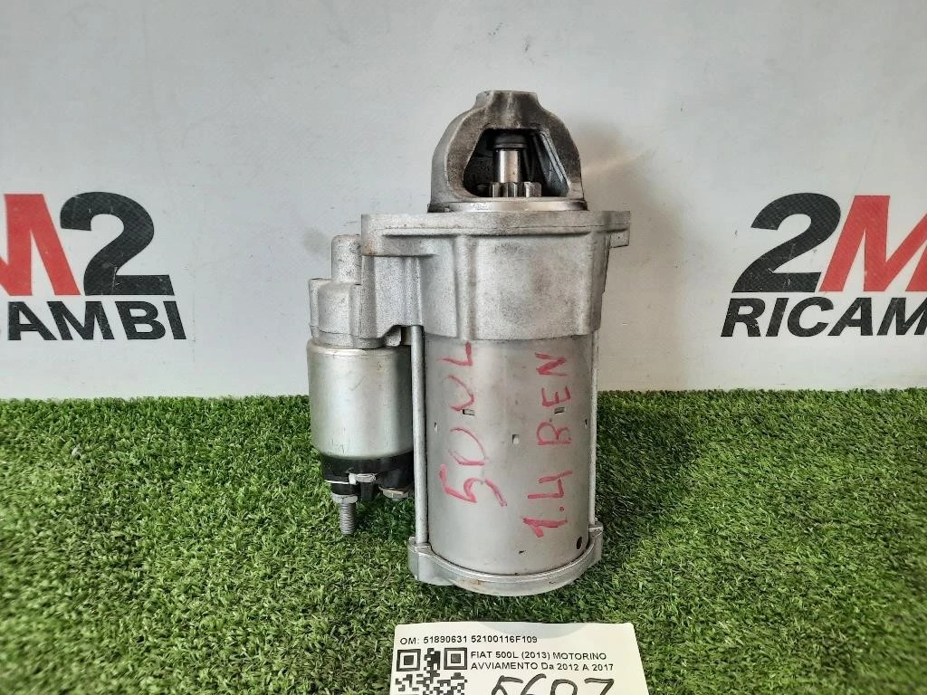 Motorino Avviamento 51890631 52100116F109 Fiat 500L 2013