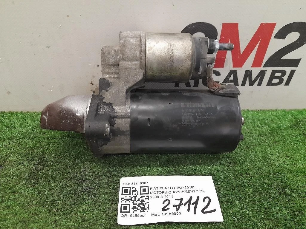 Motorino Avviamento 51810307 Fiat Punto EVO 2010