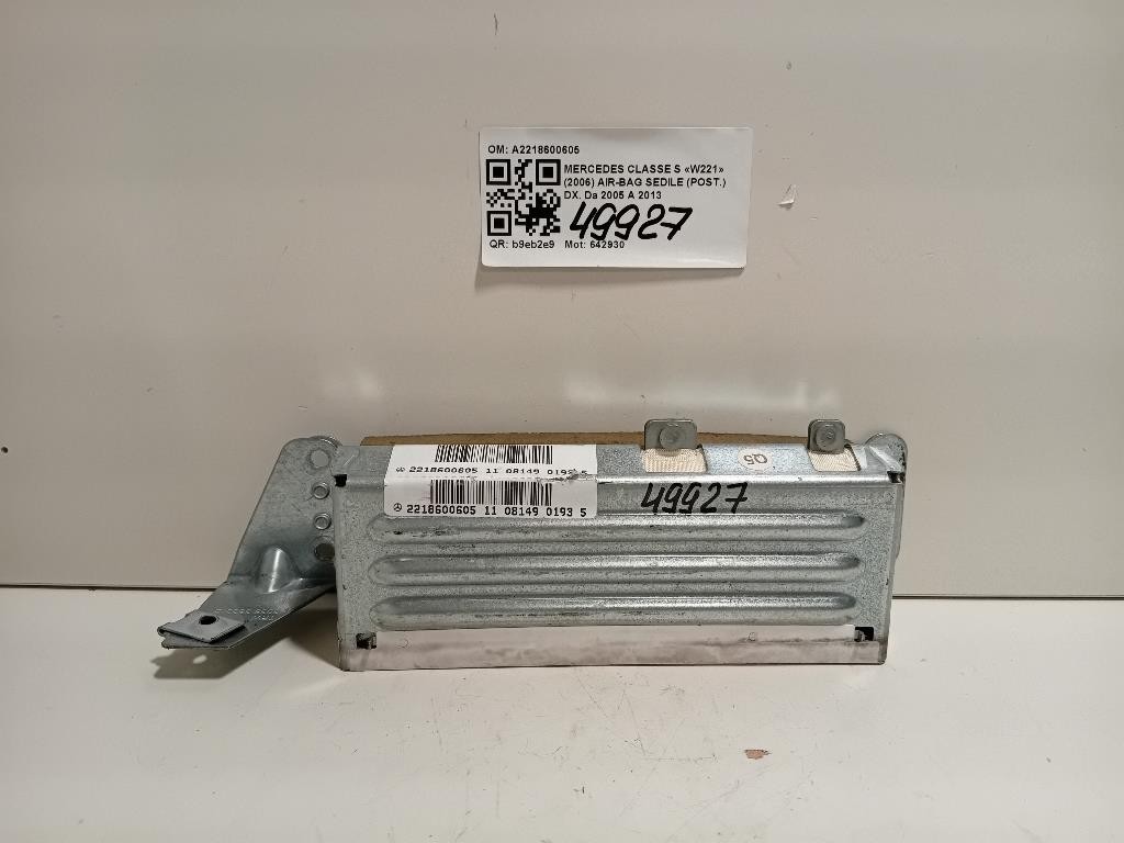 Air-bag Sedile POST DX A2218600605 Mercedes Classe S W221 2006
