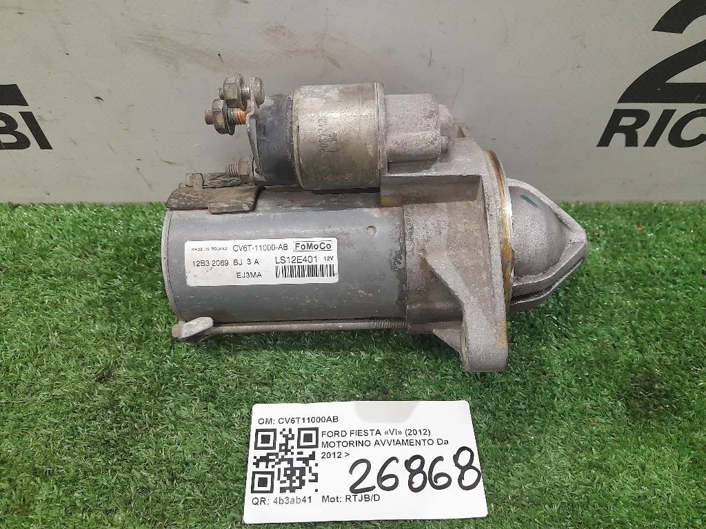 Motorino Avviamento CV6T11000AB Ford Fiesta VI 2012