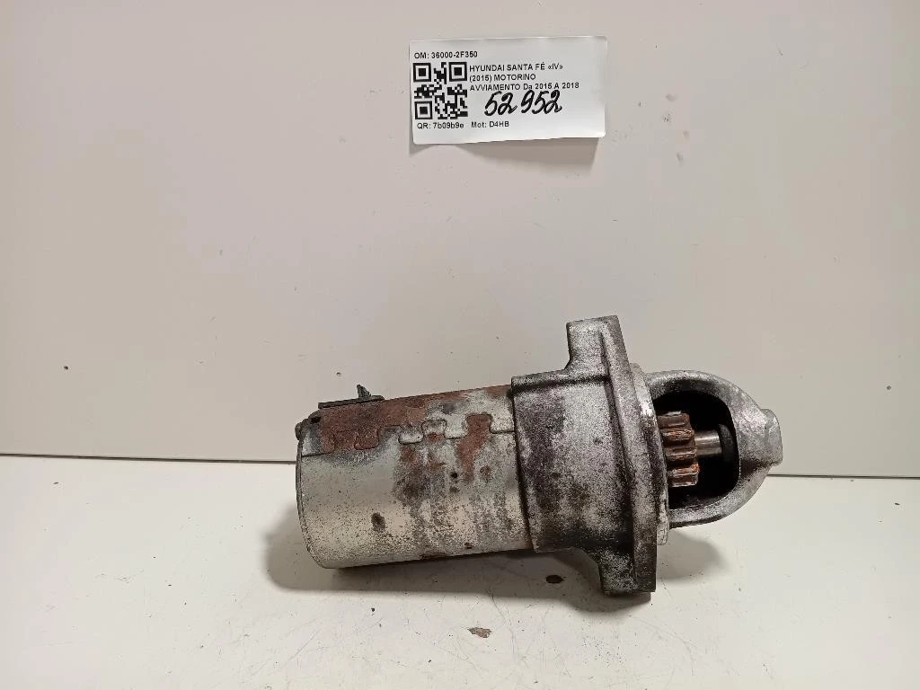 Motorino Avviamento 36000-2F350 Hyundai Santa FÉ IV 2015