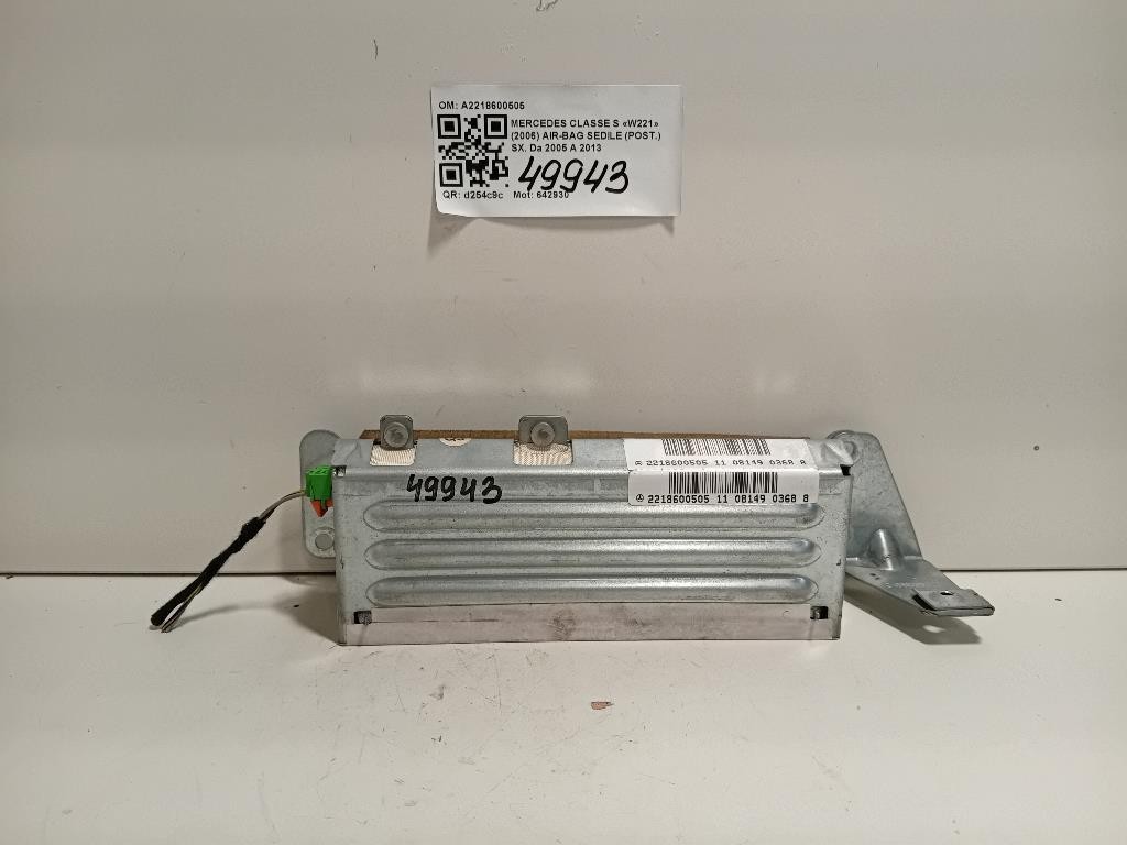 Air-bag Sedile POST SX A2218600505 Mercedes Classe S W221 2006
