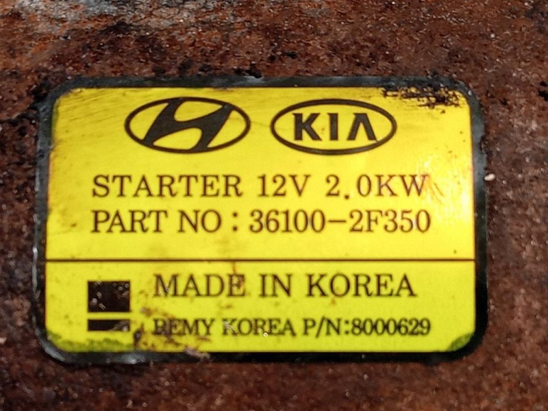 Motorino Avviamento 36000-2F350 Hyundai Santa FÉ IV 2015