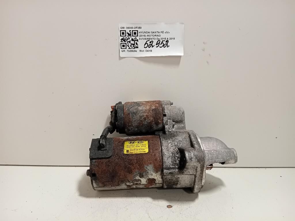 Motorino Avviamento 36000-2F350 Hyundai Santa FÉ IV 2015