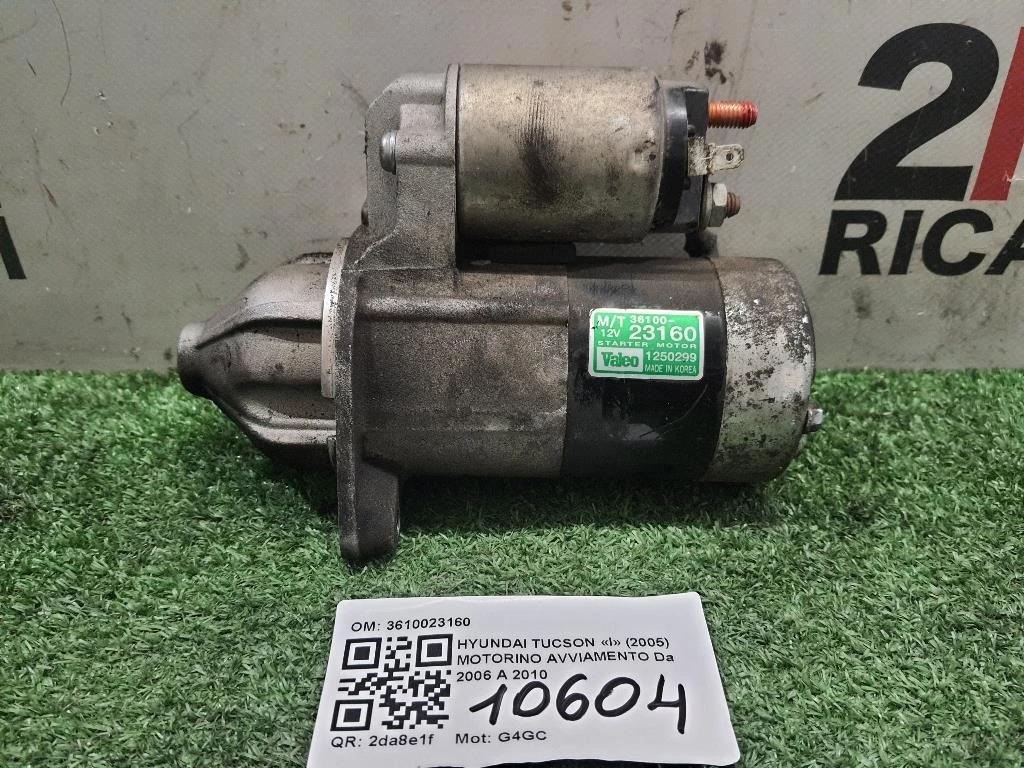 Motorino Avviamento 3610023160 Hyundai Tucson I 2005