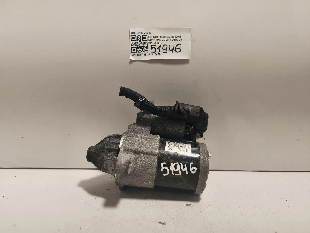 Motorino Avviamento 36100-2B210 Hyundai Tucson II 2015