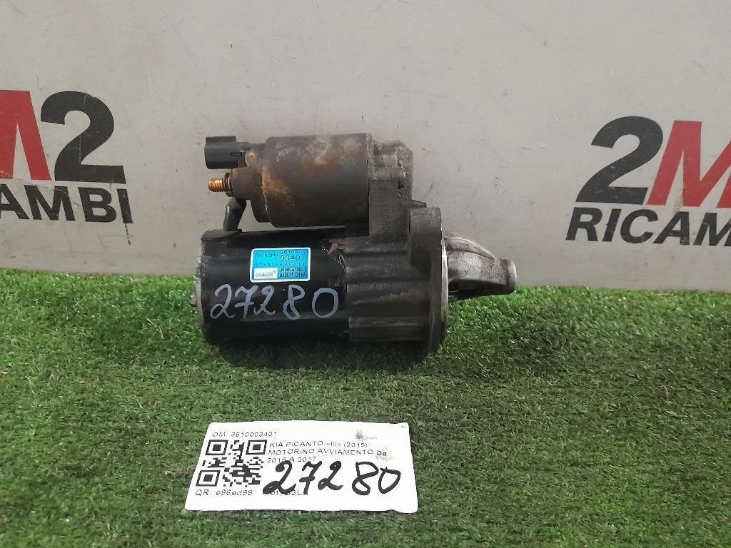 Motorino Avviamento 3610003401 Kia Picanto III 2015