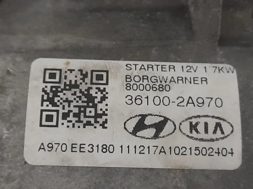 Motorino Avviamento 361002A970 Kia Sportage IV 2016