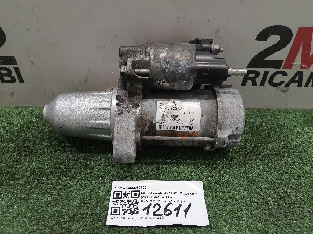 Motorino Avviamento A6459060800 Mercedes Classe B W246 2014