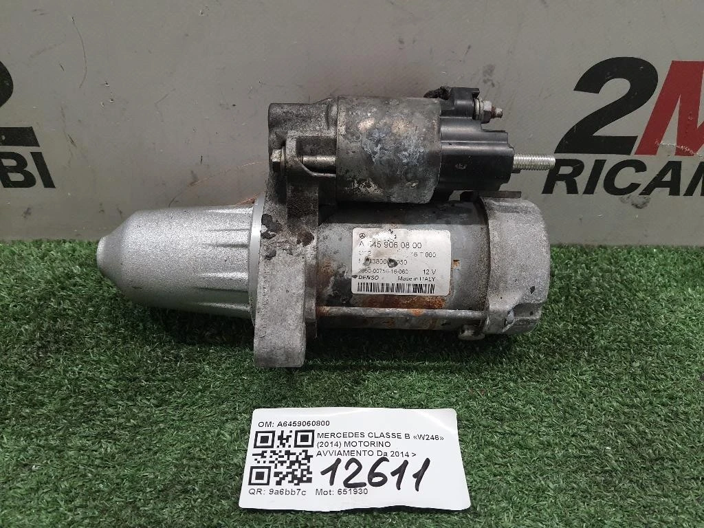 Motorino Avviamento A6459060800 Mercedes Classe B W246 2014