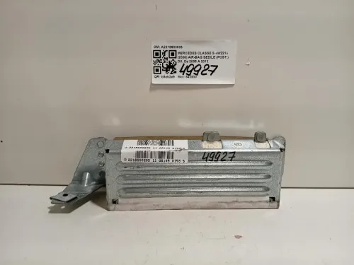 Air-bag Sedile POST DX A2218600605 Mercedes Classe S W221 2006