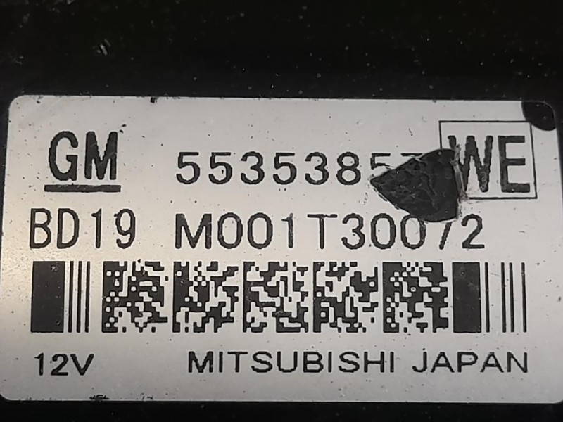 Motorino Avviamento 55253857 Opel Astra J 2010