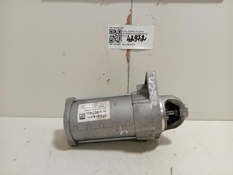 Motorino Avviamento 9830507480 Opel Corsa F 2019