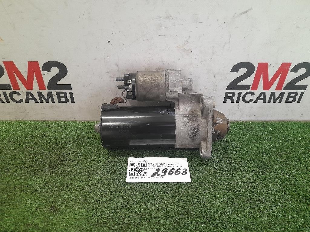 Motorino Avviamento 55572065 Opel Insignia A 2009