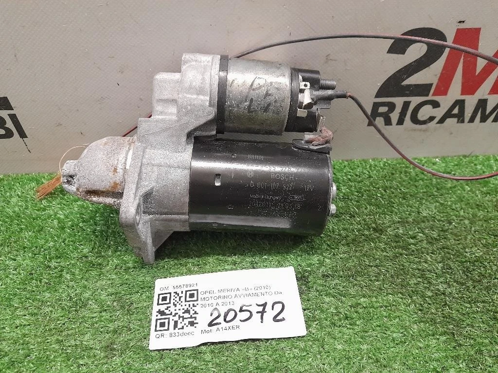 Motorino Avviamento 55578921 Opel Meriva B 2010