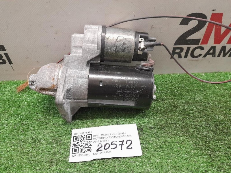 Motorino Avviamento 55578921 Opel Meriva B 2010