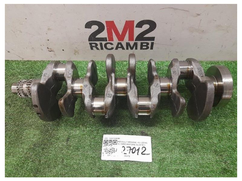 Albero Motore 122010265R Renault Mégane IV 2016