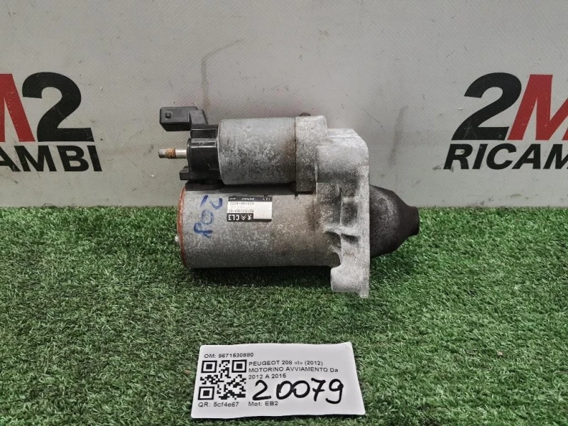 Motorino Avviamento 9671530880 Peugeot 208 I 2012
