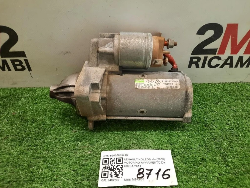 Motorino Avviamento 8200568535E Renault Koleos I 2008