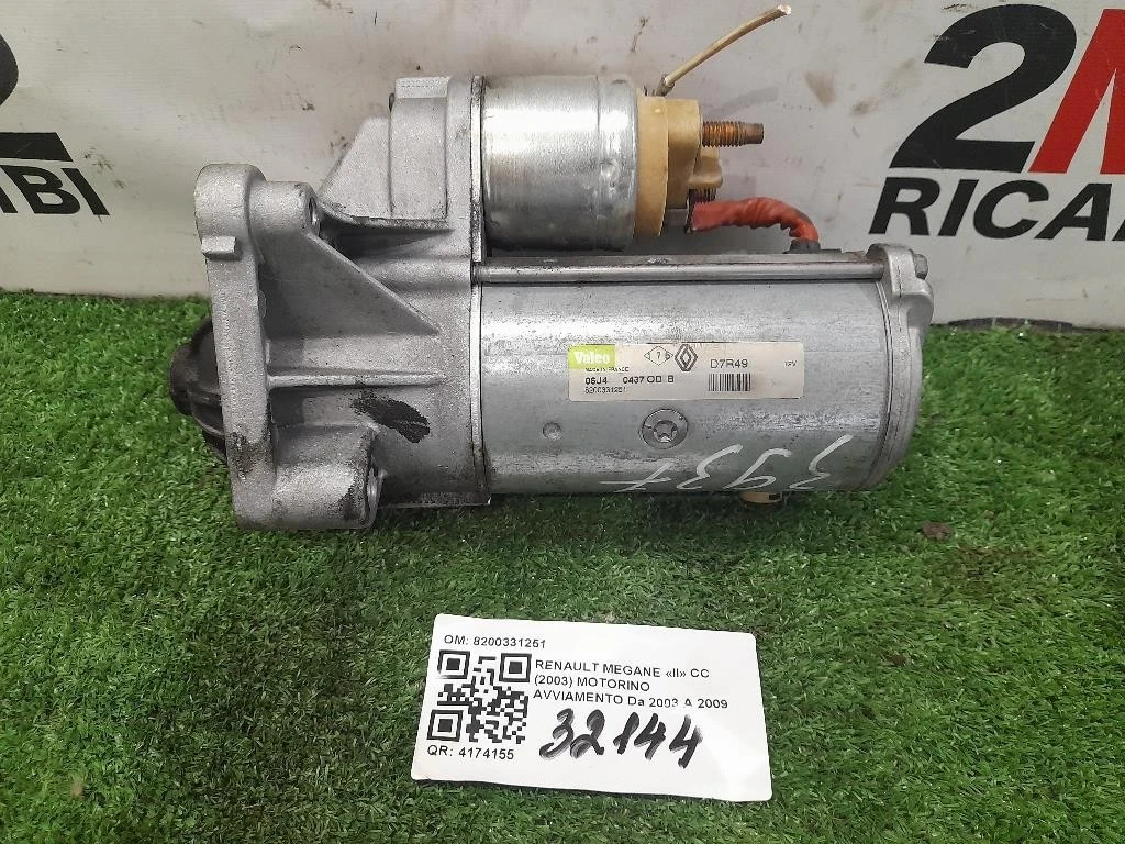 Motorino Avviamento 8200331251 Renault Megane II CC 2003