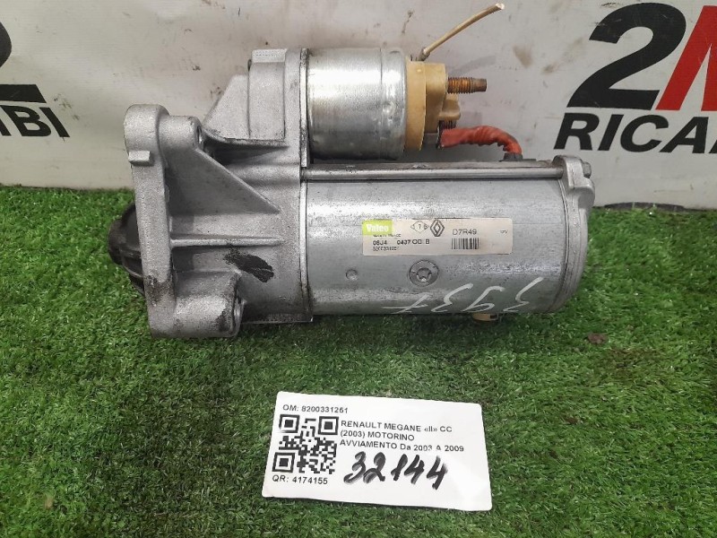 Motorino Avviamento 8200331251 Renault Megane II CC 2003