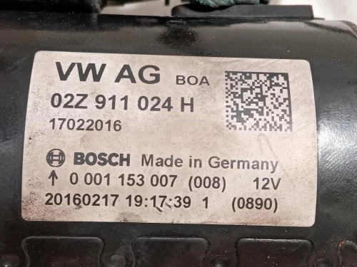 Motorino Avviamento 02Z 911 024 H Seat Toledo KG3 2013