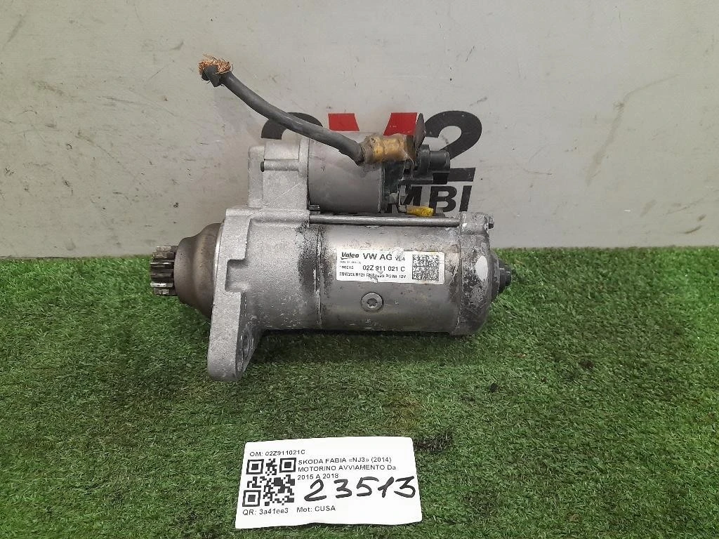 Motorino Avviamento 02Z911021C Skoda Fabia NJ3 2014