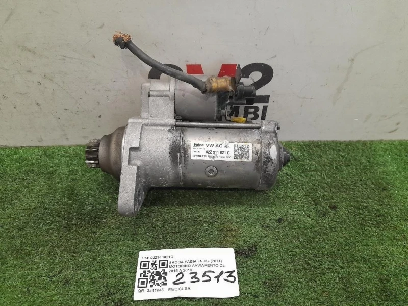 Motorino Avviamento 02Z911021C Skoda Fabia NJ3 2014